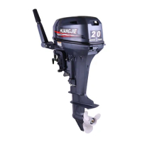 Huangjie Outboard Engine 20HP 2 Stroke Water Cooling Outboard Motor Boat Engine on Sale