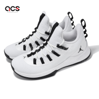 Nike 籃球鞋 Jordan Ultra Fly 2 Low 男鞋 白 黑 喬丹 襪套 運動鞋 AH8110-100
