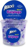 [4美國直購] Mack's 紫色 Slim Fit 耳塞 100對 31dB NRR 每副獨立包裝 Macks #191