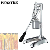Manual Press Fried Potato French Fries &amp; Chips Cutter Dispenser Super Long French Fries Makers Machines Long Potato Machine