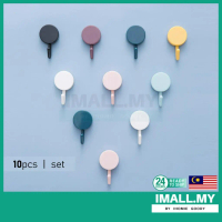 【iMall】Nordic Style Strong Sticky Wall Hook Hooks Wall Hanger Color Hook Self Adhesive Hook Small Ho