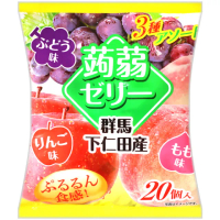 【mama】蒟蒻果凍-葡萄&amp;蘋果&amp;桃子(16公克 x20入/袋)