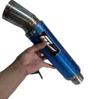 GL Racing Knalpot Tabung Silencer inlet 51 mm untuk Motor Kendaraan Mesin knalpot  mcc Motorcycle