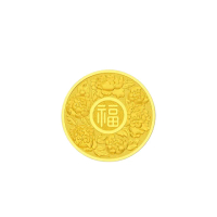 【周大福】千足金福字黃金金幣_計價黃金(1兩)