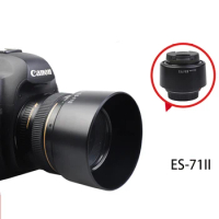 BIZOE Canon Camera ES-71II lens hood DSLR EF 50mm f/1.4 prime lens 50 1.4accessories 58mm reversible buckle UV mirror lens cap