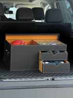 免運 后備箱儲物箱收納整理神器車載奔馳寶馬置物盒奔馳寶馬車內行李箱 雙十一購物節
