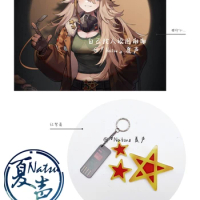 Anime Reverse:1999 Lilya Star Metal Badge Button Medal Brooch Pin Cosplay Clothing Docor Toys Keychain Pendant Gifts
