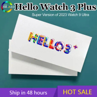 Hello Watch 3 Plus Ultra 2024 Smartwatch AMOLED Watch 9 IWO 4GB Compass Local Music Gen 3 Smart Watches For Men PK HK9 Ultra 2