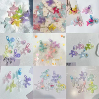 2023 Cute Jelly Balloon Dog Keychain Colorful Cartoon Dog Key Chain Anime Figures Hoom Keyrings Phone Chain Toys Gifts for Kids