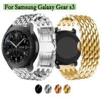 22mm Metal Strap For Samsung Galaxy Gear s3 /s3 frontier/ s3 classic Stainless Steel Bracelet With Tools Business Style