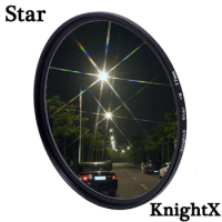 KnightX Star Line 52MM 55MM 58MM 67MM 77MM Camera Lens Filter For canon eos sony nikon set 1200d 200d accessories D5500 D5600