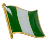 NIGERIA 奈及利亞 國旗 徽章 別針 國旗配飾 紀念徽章 國慶 辨識 造型 時尚