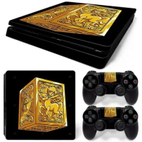 For PS4 Slim Saint Seiya PVC Skin Vinyl Sticker Decal Cover Console DualSense Controllers Dustproof Protective Sticker