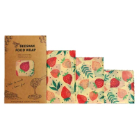 Beeswax Wrap Eco Friendly Kitchen Wrap Replacement Organic Natural Bees Wax Reusable Mixed Pattern Beeswax Food Wraps Packing