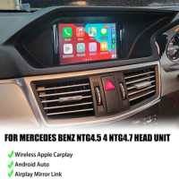Apple CarPlay Android Auto Decoder For Mercedes Benz NTG4.5 4.7 Head Unit On E200 W207 W204 W212 W166 W218 W172 W231 W246 W463