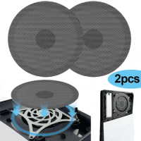 For PS5 Slim 2 Pack Fan Dust Filter Anti-Dust Cover Washable Dustproof Filter Cover for Playstation 5 Slim Disc&amp;Digital Edition