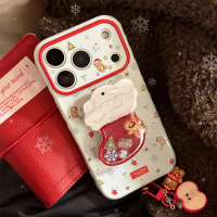 ซองโทรศัพท์แม่เหล็ก Christmas Stocking Shake-to-Win สำหรับ iPhone17pro iPhone16 pro ip15/14/13/12 iP