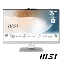 MSI微星 Modern AM272P 1M-860TW 27型AIO液晶電腦(Intel Core 3 100U/8G/512G SSD/Win11)