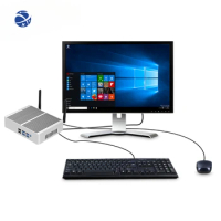 yyhc Core i3 i5 i7 Office Home Desktop Computer Fanless Barebone Mini PC for Business Students Call Center