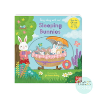 Sleeping Bunnies | Sing along with me | 外文 | 繪本 | 童謠 | QR Code | Nosy Crow | 推拉轉 | 黃郁軒(小小)作品 | 小手肌肉訓