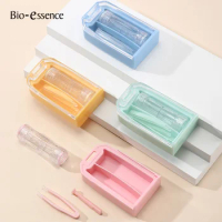 Bio-essence Contact Lenses Kit Portable Eyewear Accessorie with Tweezer Stick Silicone Contact Lens Plastic Inserter Tool