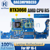 For HP 16-E Notebook Mainboard DAG3MPMBCE0 R5 RTX3060 GN20-E3-A1 Laptop Motherboard Test