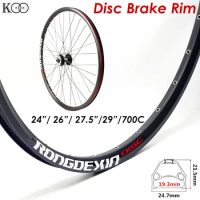 Mountain Bike Rim With Rivet 24/26/27.5/29 Inch 24/28/32/36 Hole Double Layer Aluminum Alloy Rim With Logo Disc Brake Customized