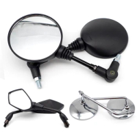 Motorcycle Mirror 10mm Side Rear View Mirrors For DUCATI monster 1200 hypermotard 821 1098 1199 748 monster 600 Moto Accessories