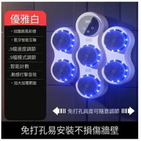 智慧音樂懸掛拳擊機家用拳擊牆靶拳擊靶(陞級花瓣拳擊靶白色[單機] )