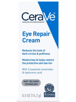CeraVe Eye Repair Cream for Dark Circles Under Eyes and Puffiness 0.5 Oz [100% Authentic] - Imported