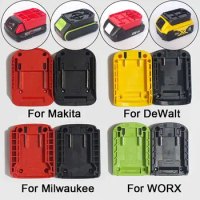 ABS DIY Adapter Universal Portable Durable Holder Base Battery Connector for Makita/DeWalt/WORX/Milwaukee 18V Lithium Battery