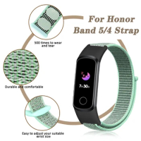 For Honor Band 5/5i Strap Sport Nylon Loop Watch Band Bracelet for Huawei Honor Band 5/4 Replacement Wristband Accessories
