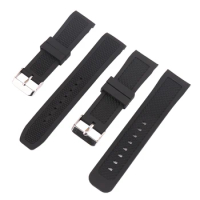 Watch accessories Universal arc mouth silicone strap needle buckle for Tissot men's and women's outdoor sports strap 22 24mm