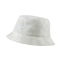 Nike 漁夫帽 NSW Tie-Dye Bucket Hat 白 男女款 渲染 水洗 休閒 刺繡 DC3966-100