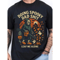 1x baju halloween lucu, baju t-shirt hantu ayah yang comel, t-shirt jenaka ayah yang menakutkan, baj