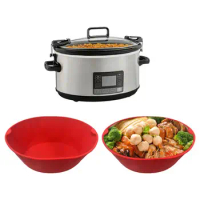 Durable Slow Cooker Liner Silicone Slow Cooker Divider Easy to Clean Cooking Slow Stew Pot Liner Mat Stewing Tool