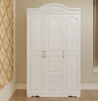 衣櫃 衣櫃白色簡約現代歐式經濟型三四門板式雙人臥室整體衣櫃木質衣櫥 雙十二購物節