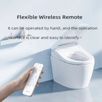 Smartmi Smart Toilet Cover 2 Waterproof Electric Toilet Cover Antibacterial Smart Heated Bidet Toilet Seat W/ Remote Control