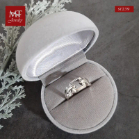 MT แหวนเงินแท้ ห่วง สี่เหลี่ยม ไซส์ 53 925 Sterling Silver Ring (sr239) MT Jewelry มณีธารา คําแนะนํา