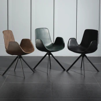Leather Lounge Velvet Nordic Chair Desk Luxury Dressing Table Metal Modern Barber Chairs Ergonomic Seggioloni Furniture XY50dc