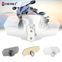 1Pc Universal Motorcycle Windshield For Motorcycle Universal Adjustable Height Board Risen Clear Windshield