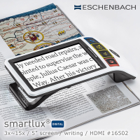 【德國 Eschenbach】smartlux DIGITAL 3x-15x 5吋書寫用HDMI可攜式擴視機 電子式放大鏡 16502 (公司貨)
