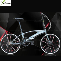 New Brand 20/22 inch wheel aluminum alloy frame double tube Folding bike outdoor BMX bicicletas disc brake bicycle