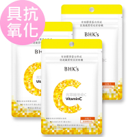 【BHK’s】光萃維他命C雙層錠 (30粒/袋)3袋組