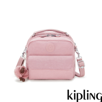 Kipling 溫柔荷花粉兩用側背後背包-CANDY