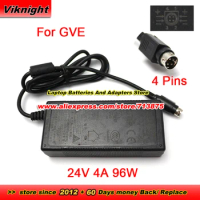 Genuine GM95-240400-F GM95240400F For GVE AC/DC/Adapter 24v 4A 96W Power Adapter Round With 4 Pins