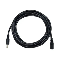 DC12V Power Extension Cable 2.1*5.5mm Connector Male To Female For CCTV Security Camera Black Color 16.5Feet 5M 10m power cable