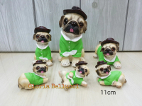 PATUNG PAJANGAN MINIATUR ANJING PUG / PETSHOP