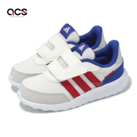 adidas 慢跑鞋 Run 70S AC I 小童 學步鞋 白 紅 藍 魔鬼氈 運動鞋 愛迪達 JQ9616