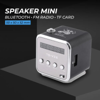 Audio NBY Speaker Mini Portabel Bluetooth FM Radio TF Card - TD-V26 - Black Viral